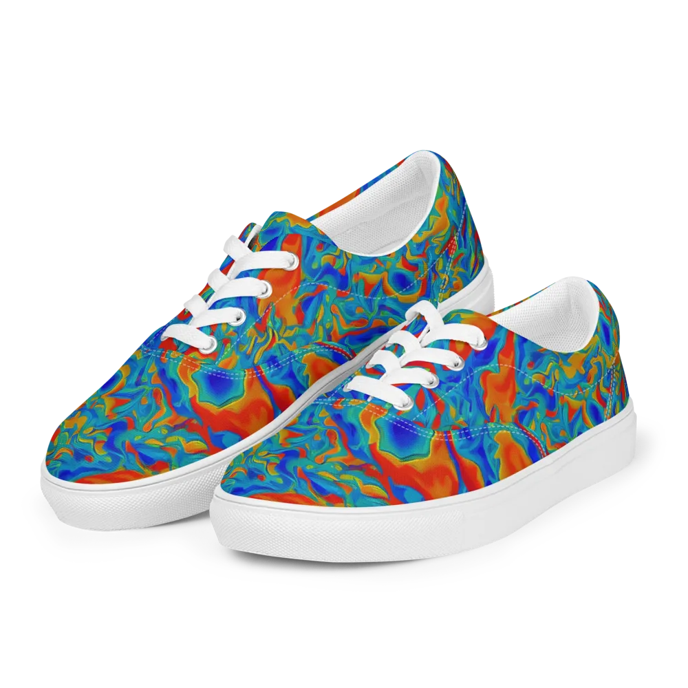 Liquid Voltage on Men's Lace-Up Canvas Shoes — Left Front