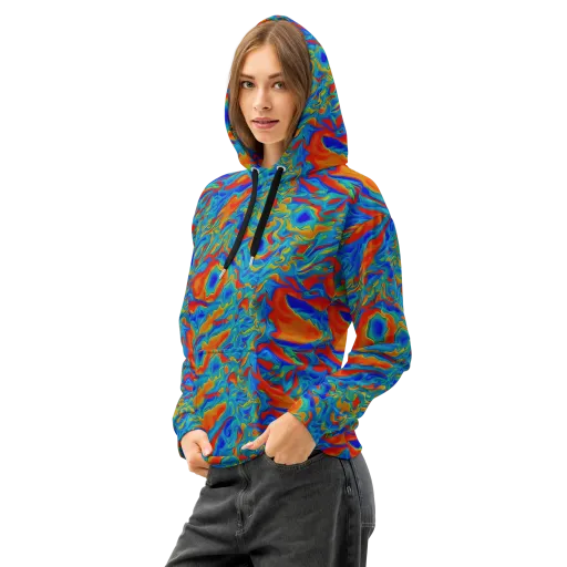 Liquid Voltage on a Cotton Hoodie