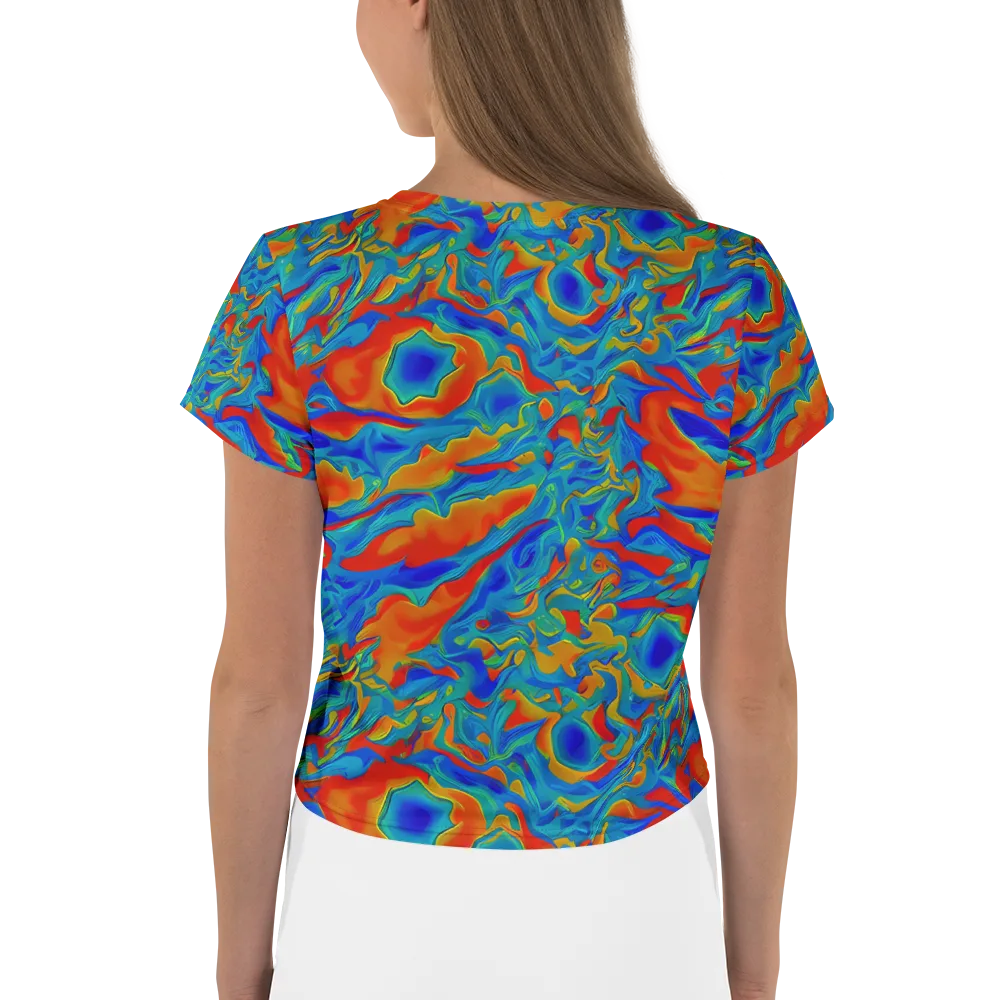 Liquid Voltage on Crop Tee — Back