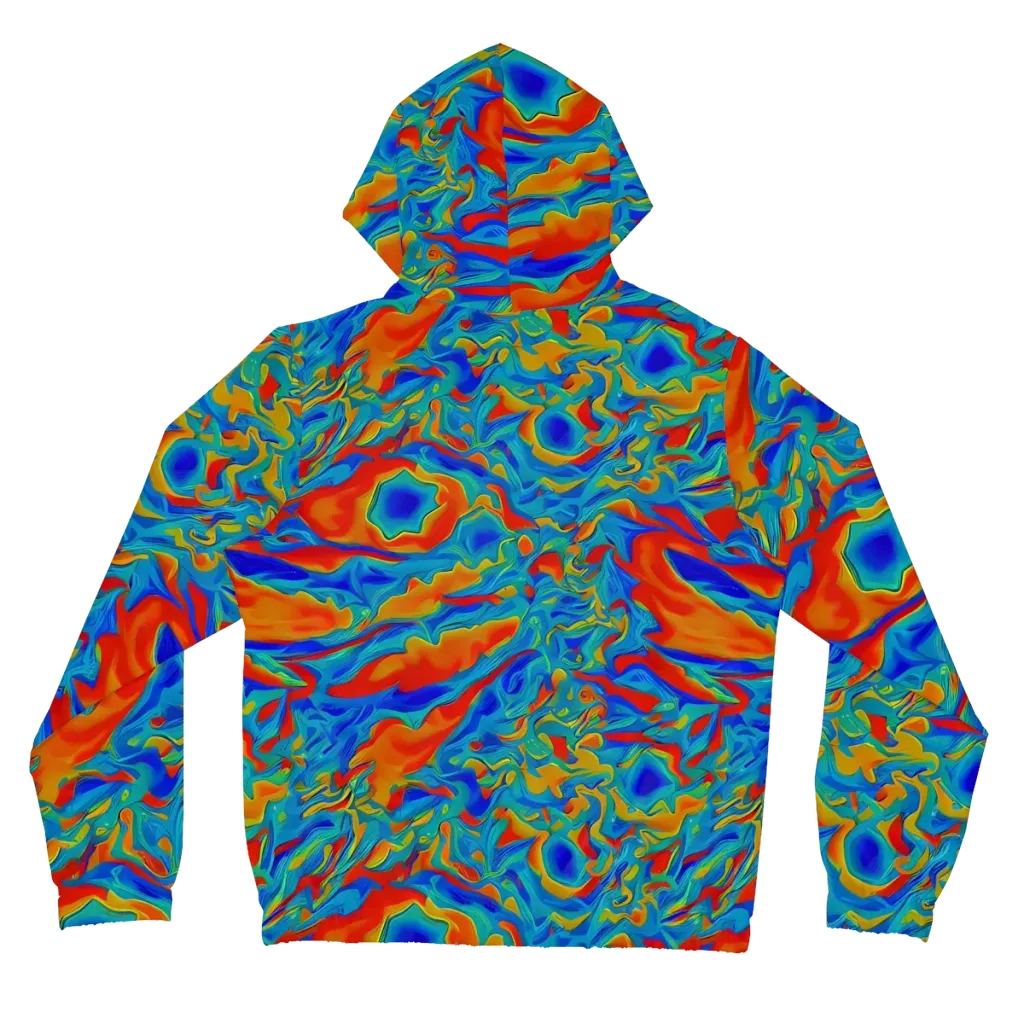 Liquid Voltage on Women's Full-Zip Hoodie — Back