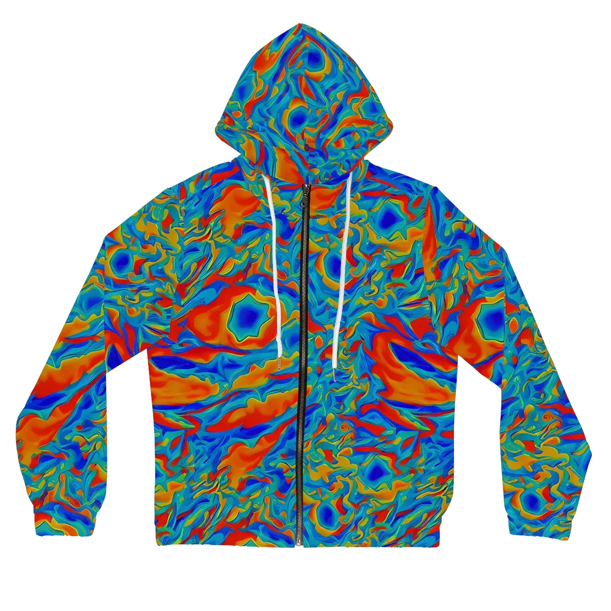 Liquid Voltage on Women's Full-Zip Hoodie — Front
