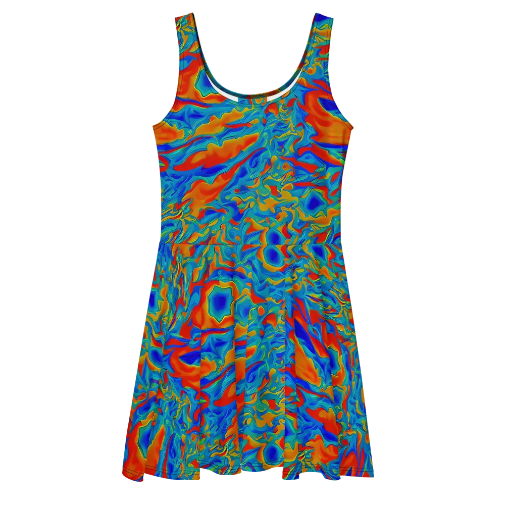 Liquid Voltage on Skater Dress — Front