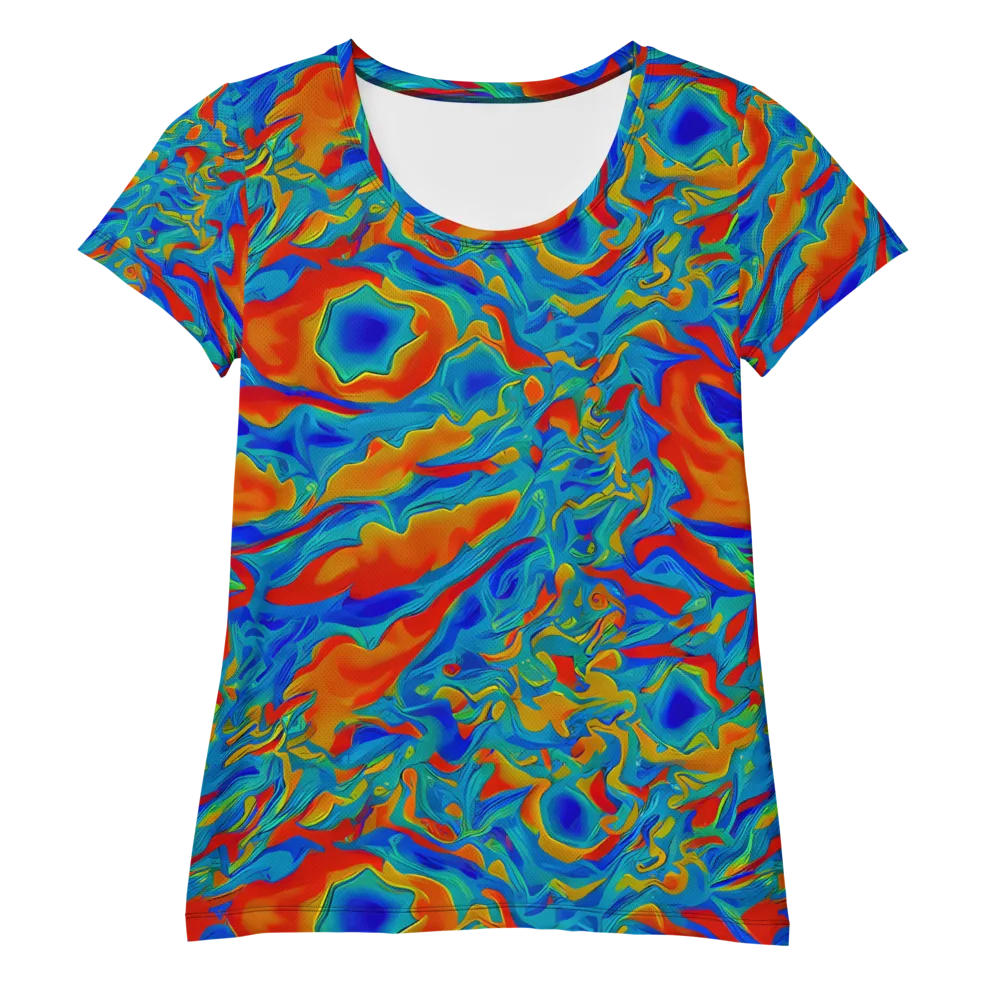 Liquid Voltage on Women's Athletic T-Shirt — Front