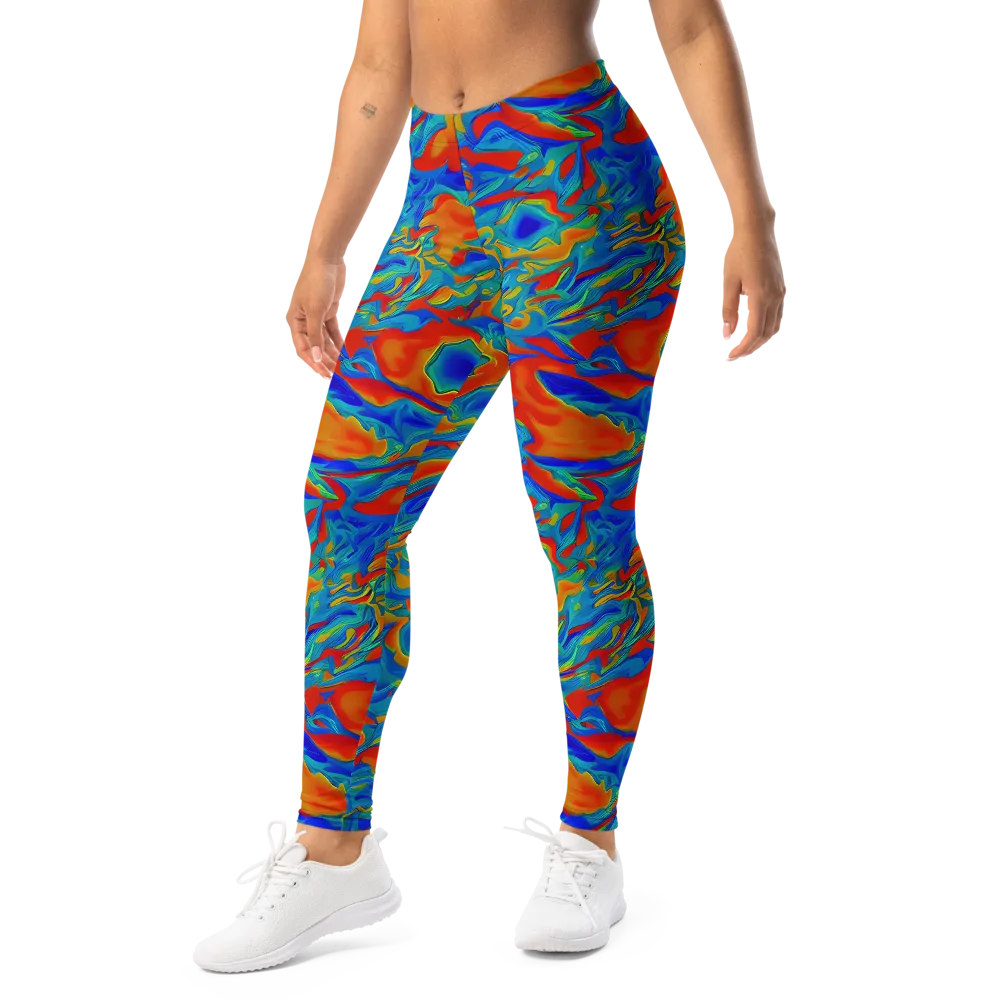 Liquid Voltage on Leggings — Left Front