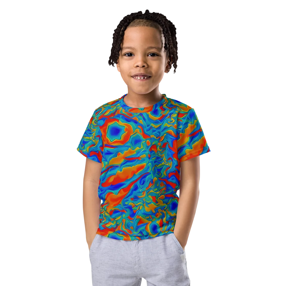 Liquid Voltage on Kids Crew Neck T-Shirt — Front