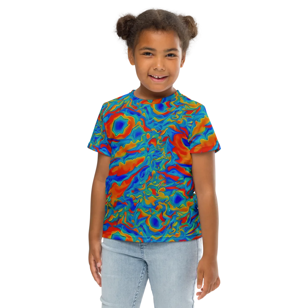 Liquid Voltage on Kids Crew Neck T-Shirt — Front