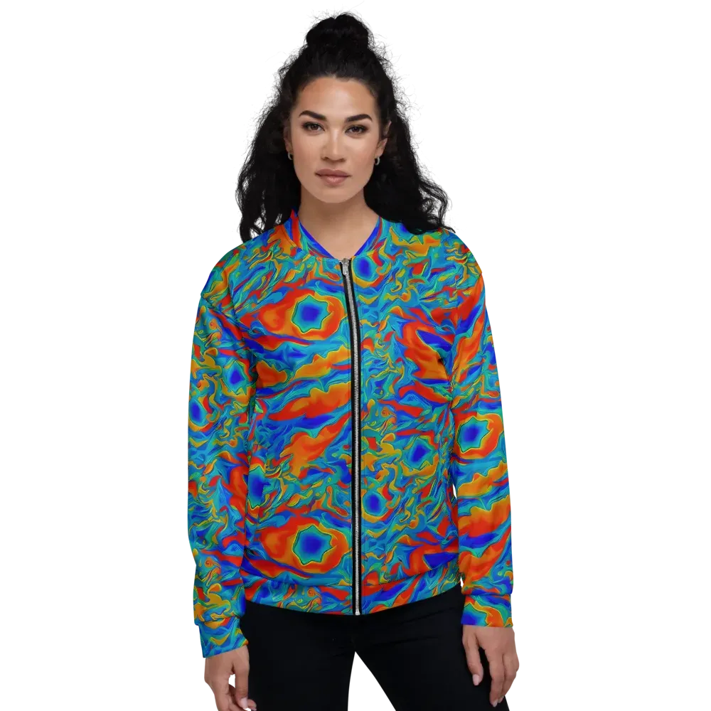 Liquid Voltage on Bomber Jacket — Front
