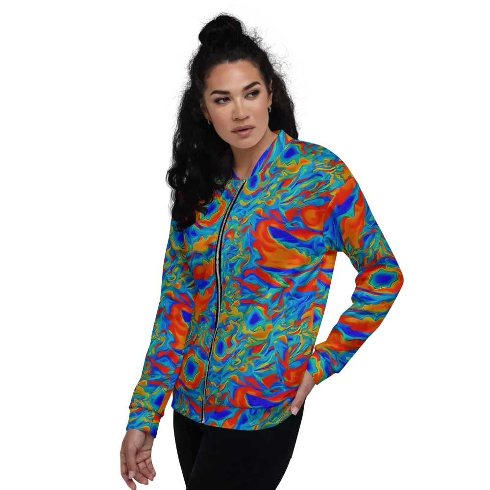 Liquid Voltage on Bomber Jacket — Left