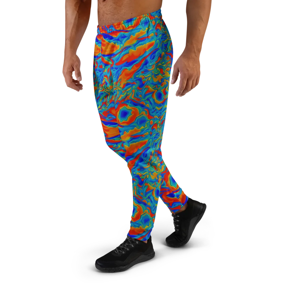 Liquid Voltage on Men's Joggers — Left