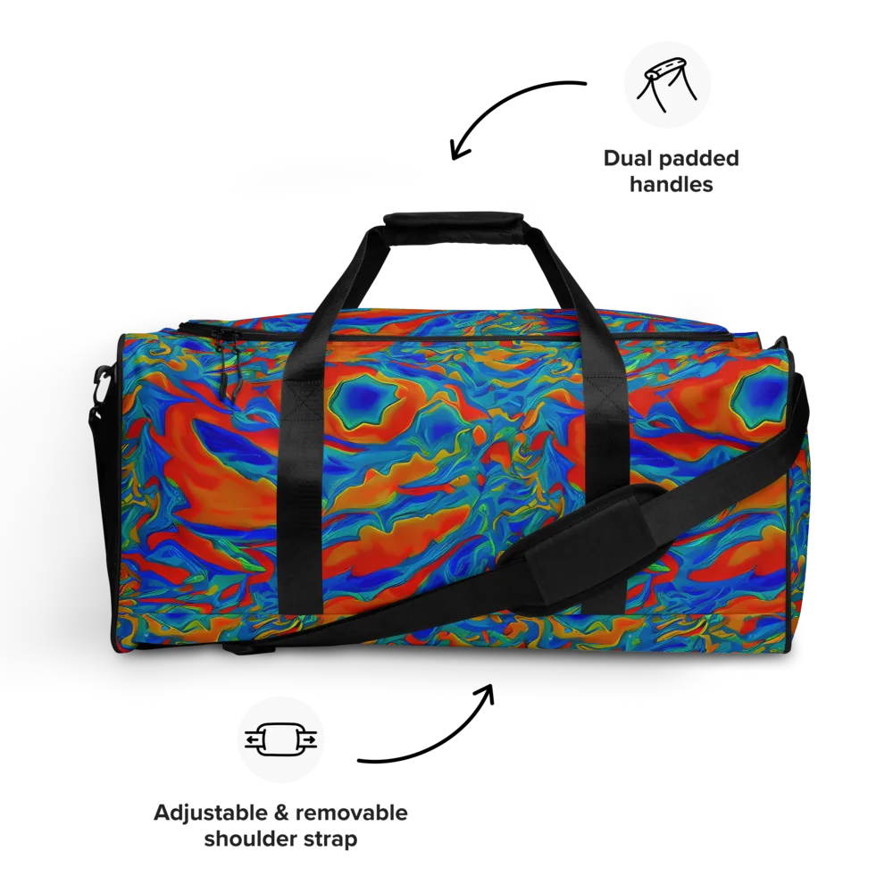Liquid Voltage on Duffle Bag — Front
