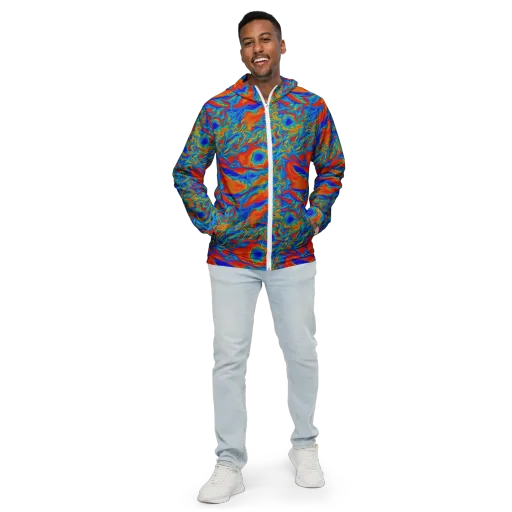 Liquid Voltage on a Men's Windbreaker