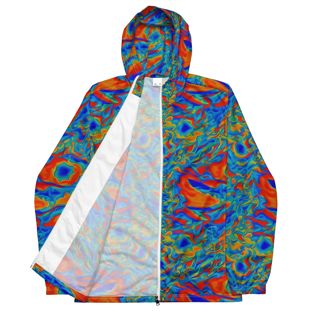 Liquid Voltage on Men's Windbreaker — Front