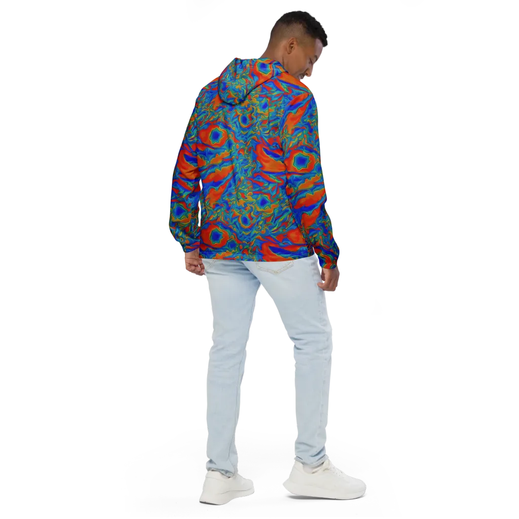 Liquid Voltage on Men's Windbreaker — Back