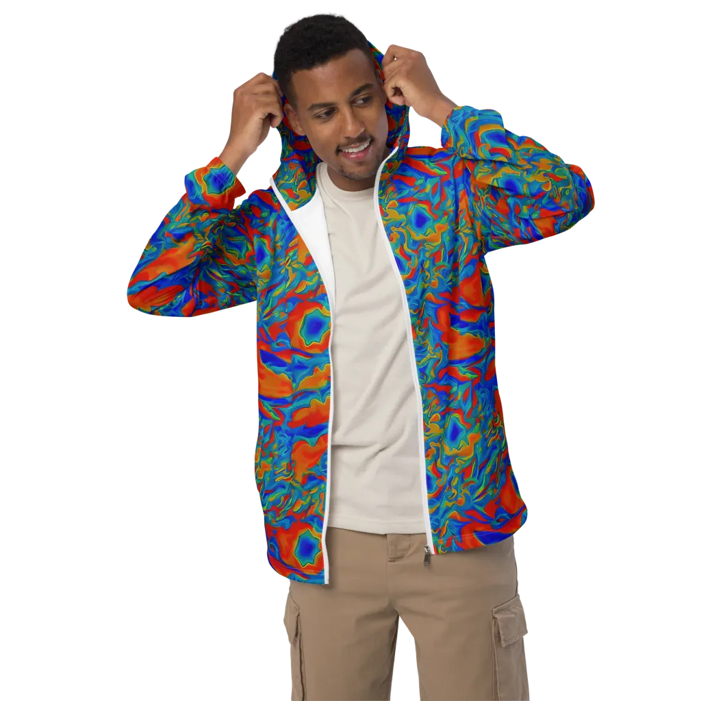 Liquid Voltage on Men's Windbreaker — Front