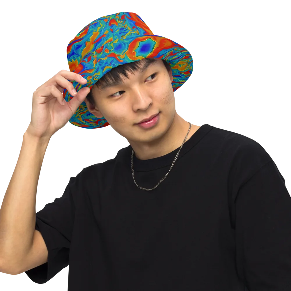 Liquid Voltage on Reversible Bucket Hat — Front Inside