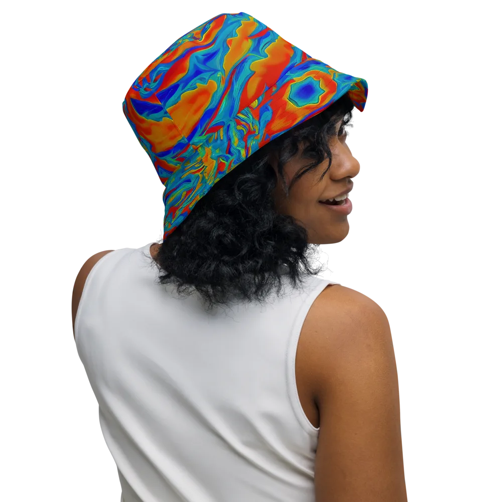 Liquid Voltage on Reversible Bucket Hat — Right Outside