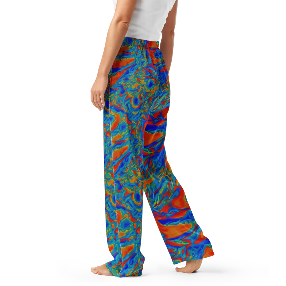 Liquid Voltage on Women's Pajama Pants — Left