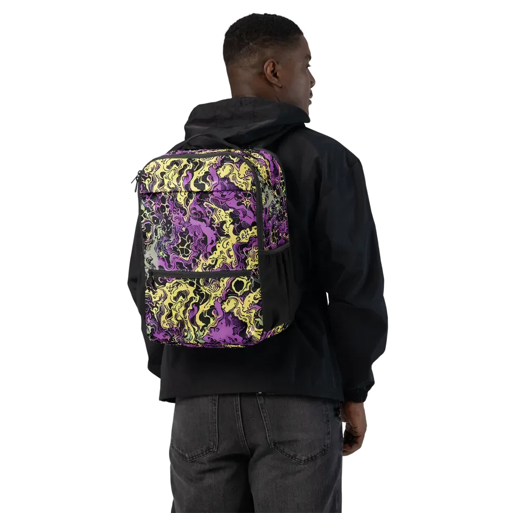 Violet Fossil on Utility Backpack — Back