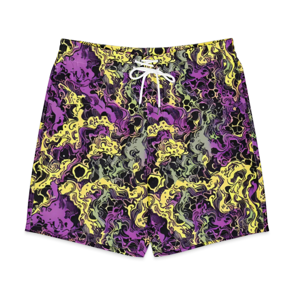 Violet Fossil on Men's Board Shorts — Front