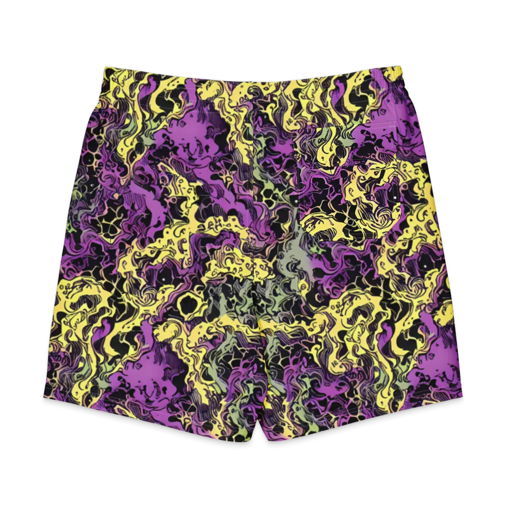 Violet Fossil on Men's Board Shorts — Back