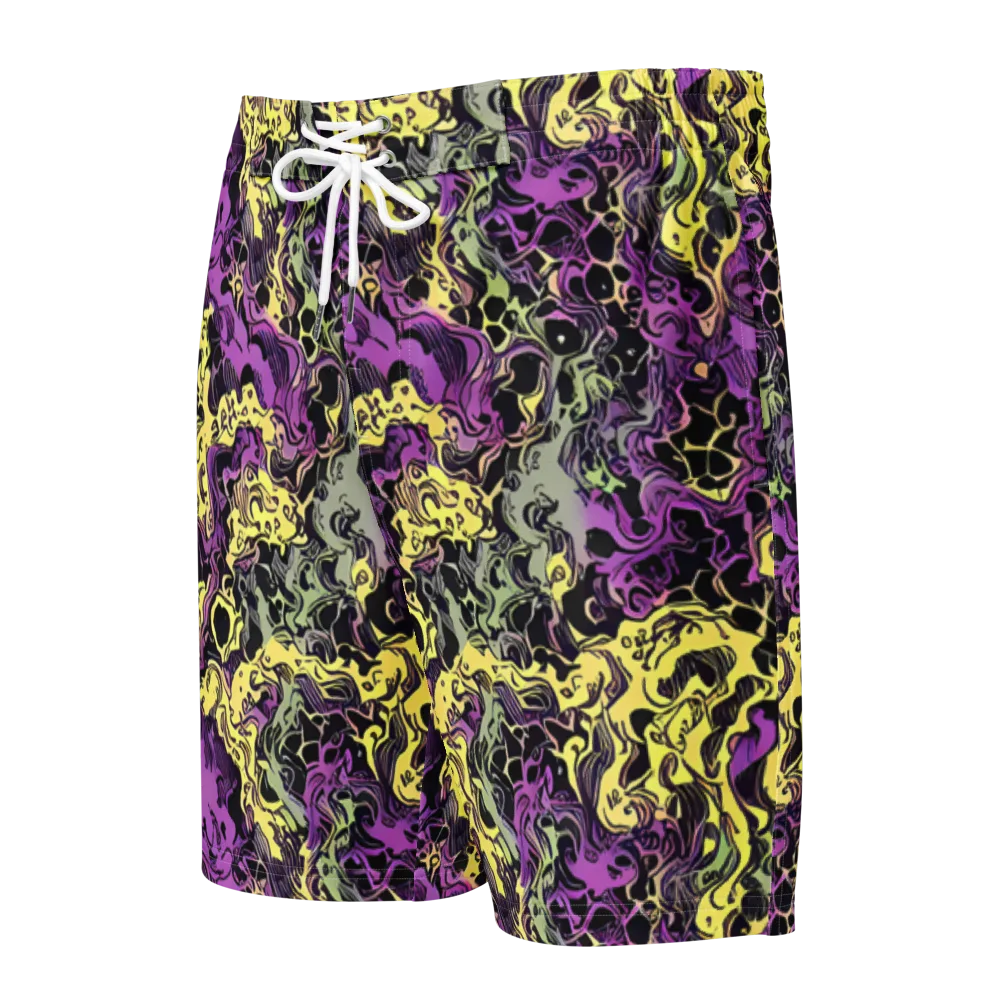 Violet Fossil on Men's Board Shorts — Front