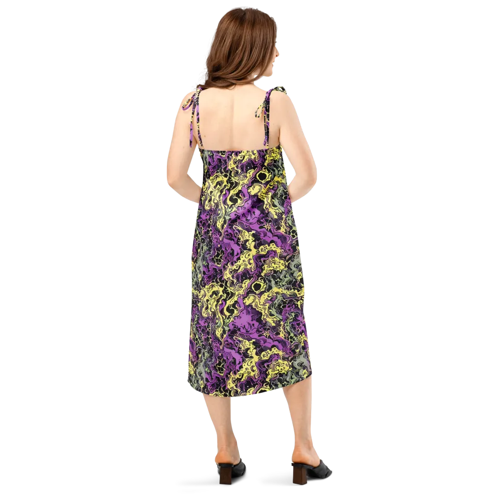 Violet Fossil on Slip Dress — Back