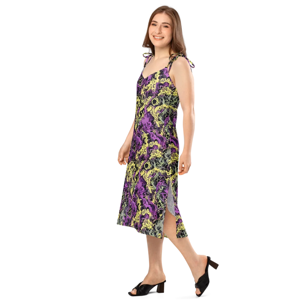 Violet Fossil on Slip Dress — Left Front