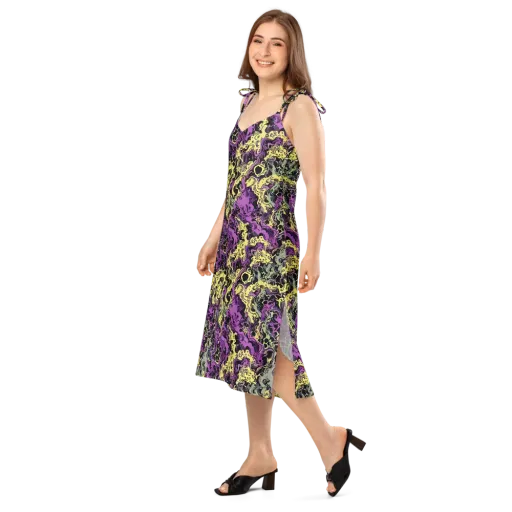Violet Fossil on a Slip Dress