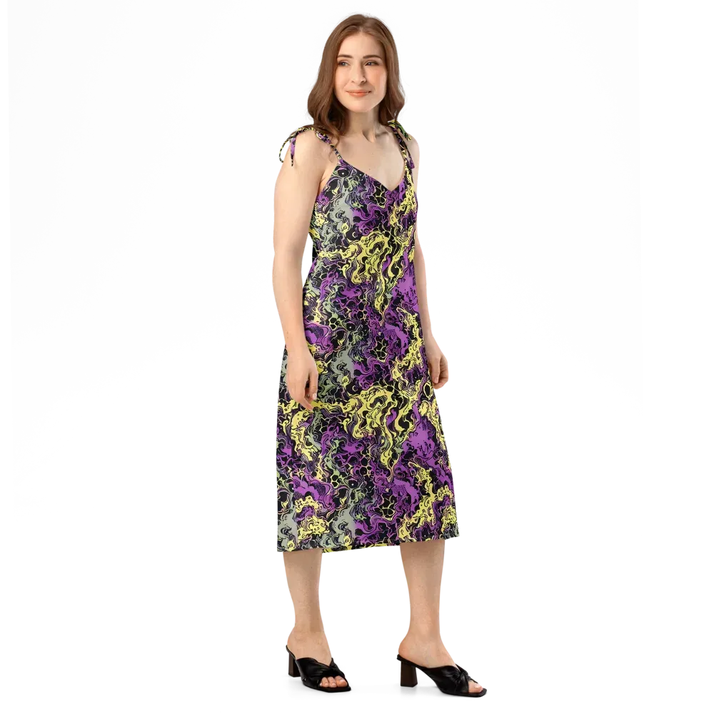Violet Fossil on Slip Dress — Right Front