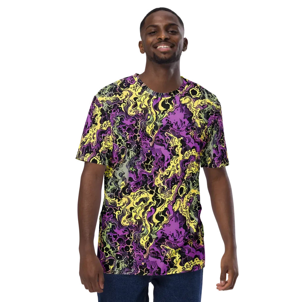 Violet Fossil on Men's Crew Neck T-Shirt — Front