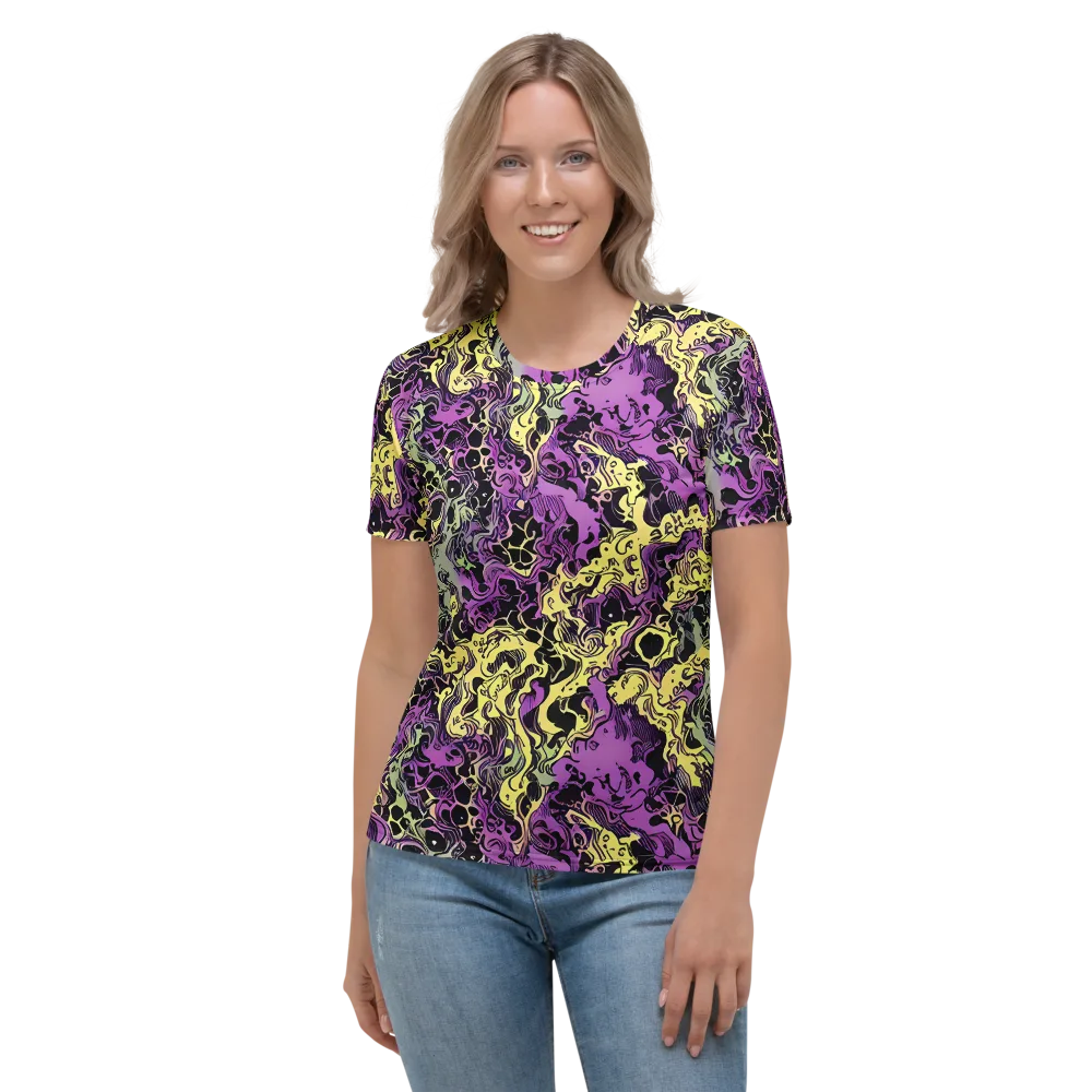 Violet Fossil on Women's Crew Neck T-Shirt — Front
