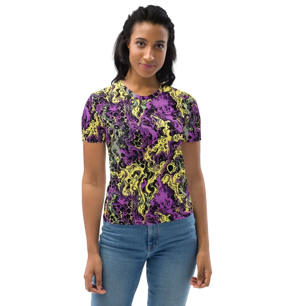 Violet Fossil on Women's Crew Neck T-Shirt — Front