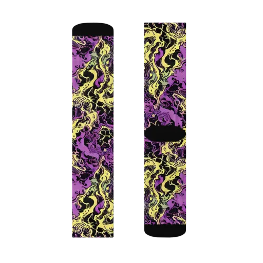 Violet Fossil on a Socks