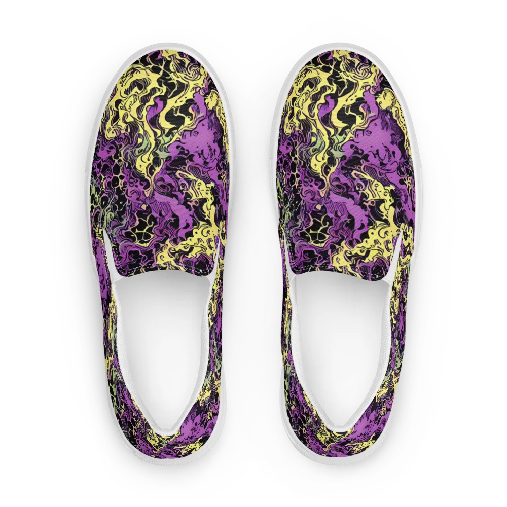 Violet Fossil on Women's Slip-On Canvas Shoes — Front