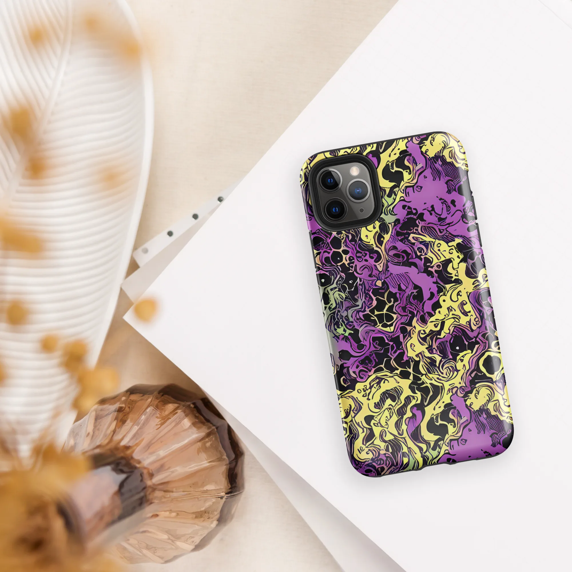 Violet Fossil on Tough Case for iPhone® — Front