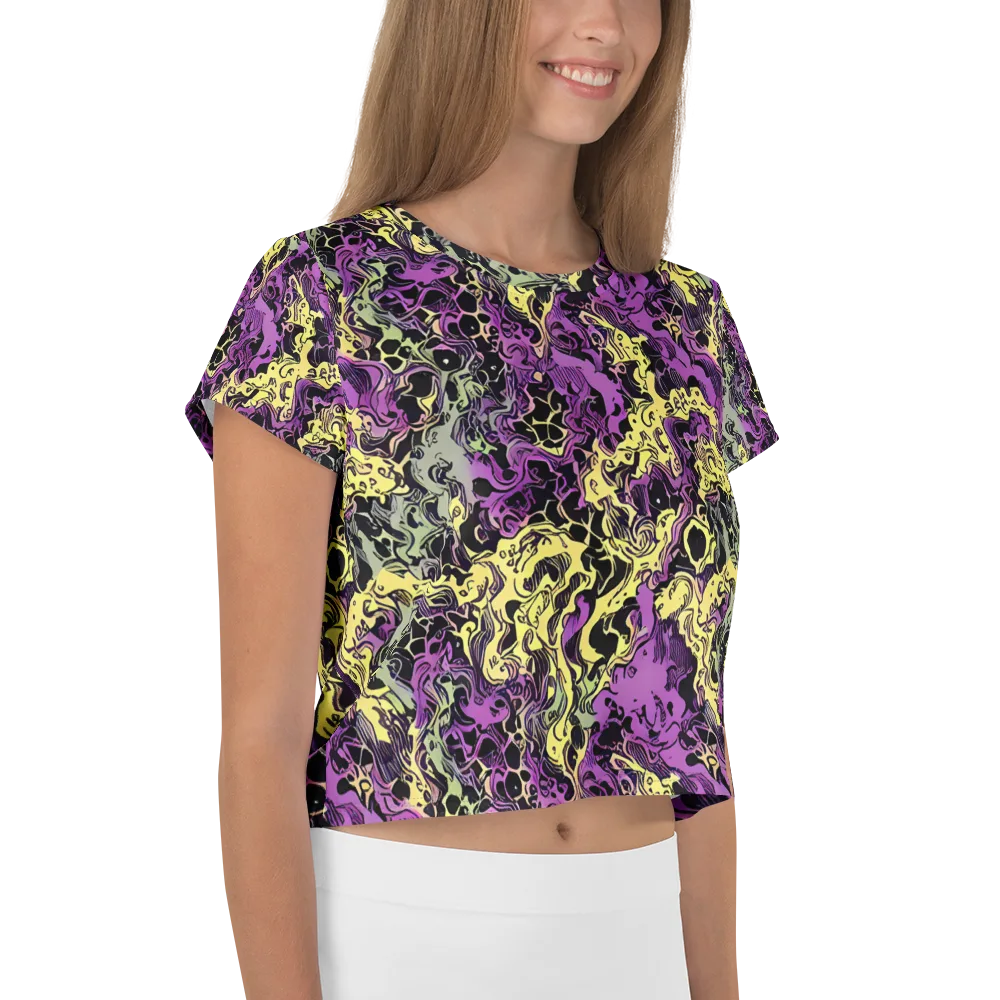 Violet Fossil on Crop Tee — Right