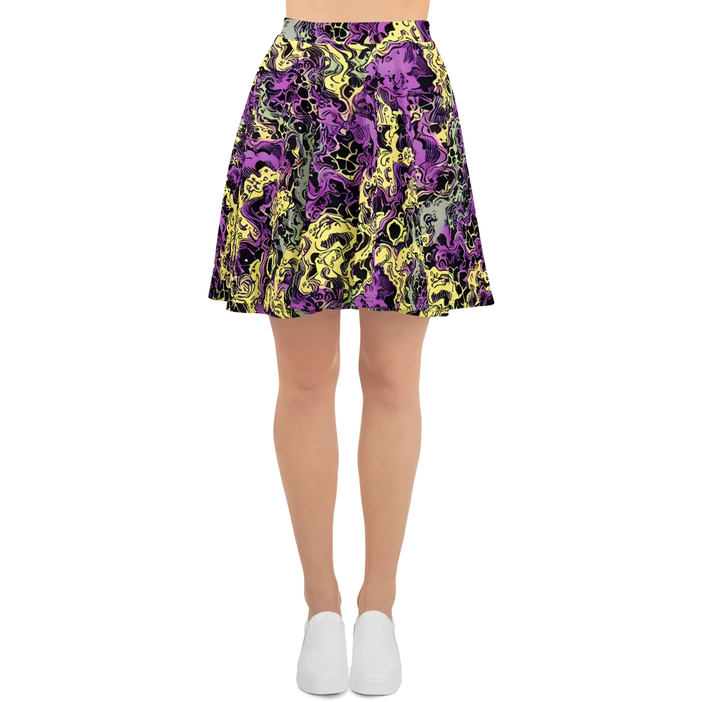 Violet Fossil on Skater Skirt — Front