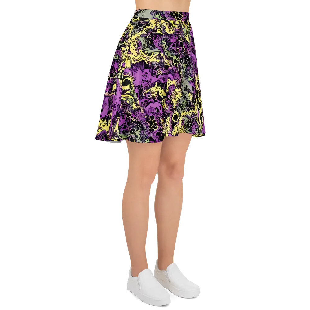 Violet Fossil on Skater Skirt — Right