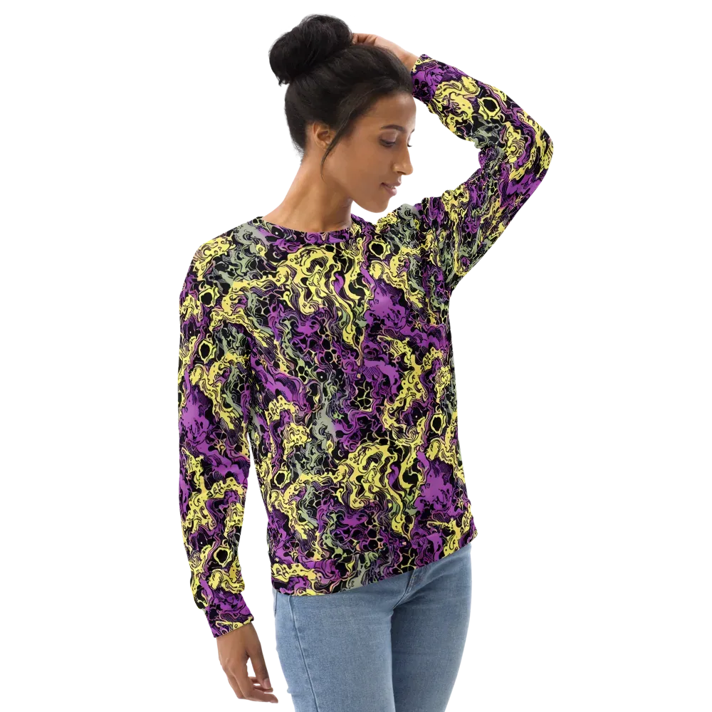 Violet Fossil on Sweatshirt — Right Front