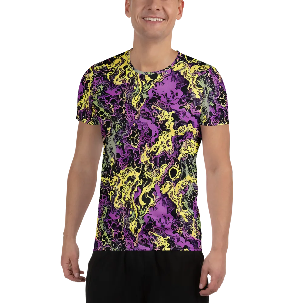 Violet Fossil on Men's Athletic T-Shirt — Front