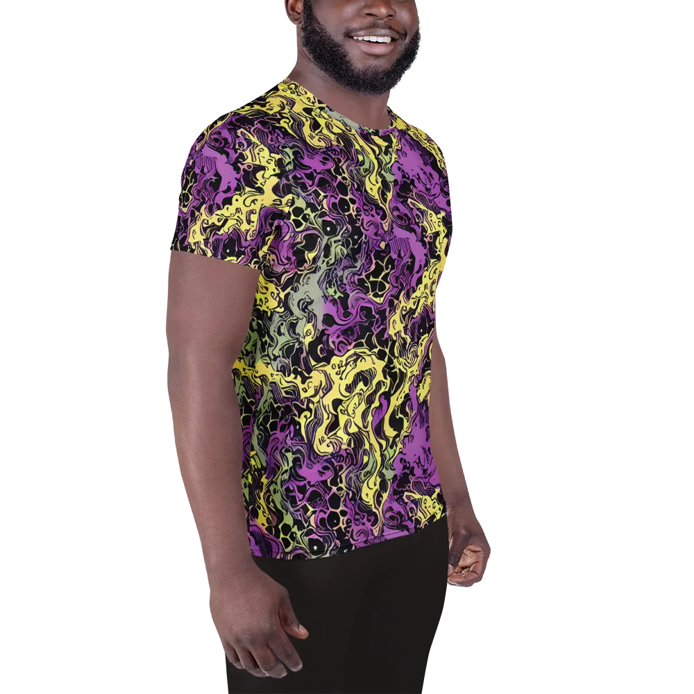 Violet Fossil on Men's Athletic T-Shirt — Right