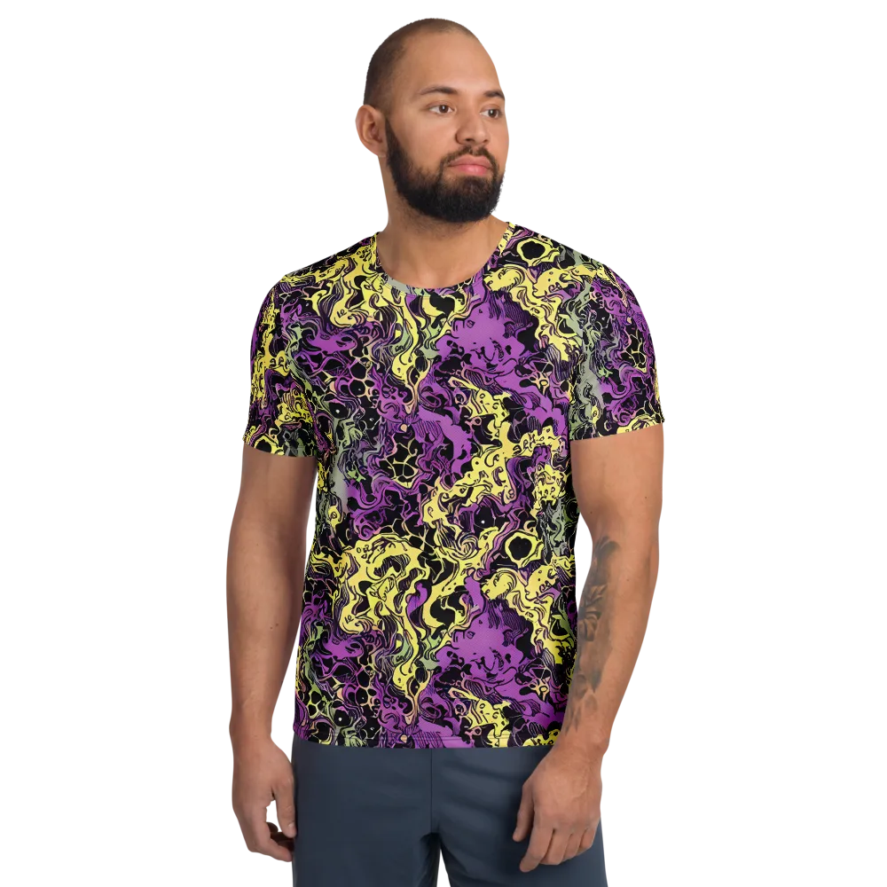 Violet Fossil on Men's Athletic T-Shirt — Front