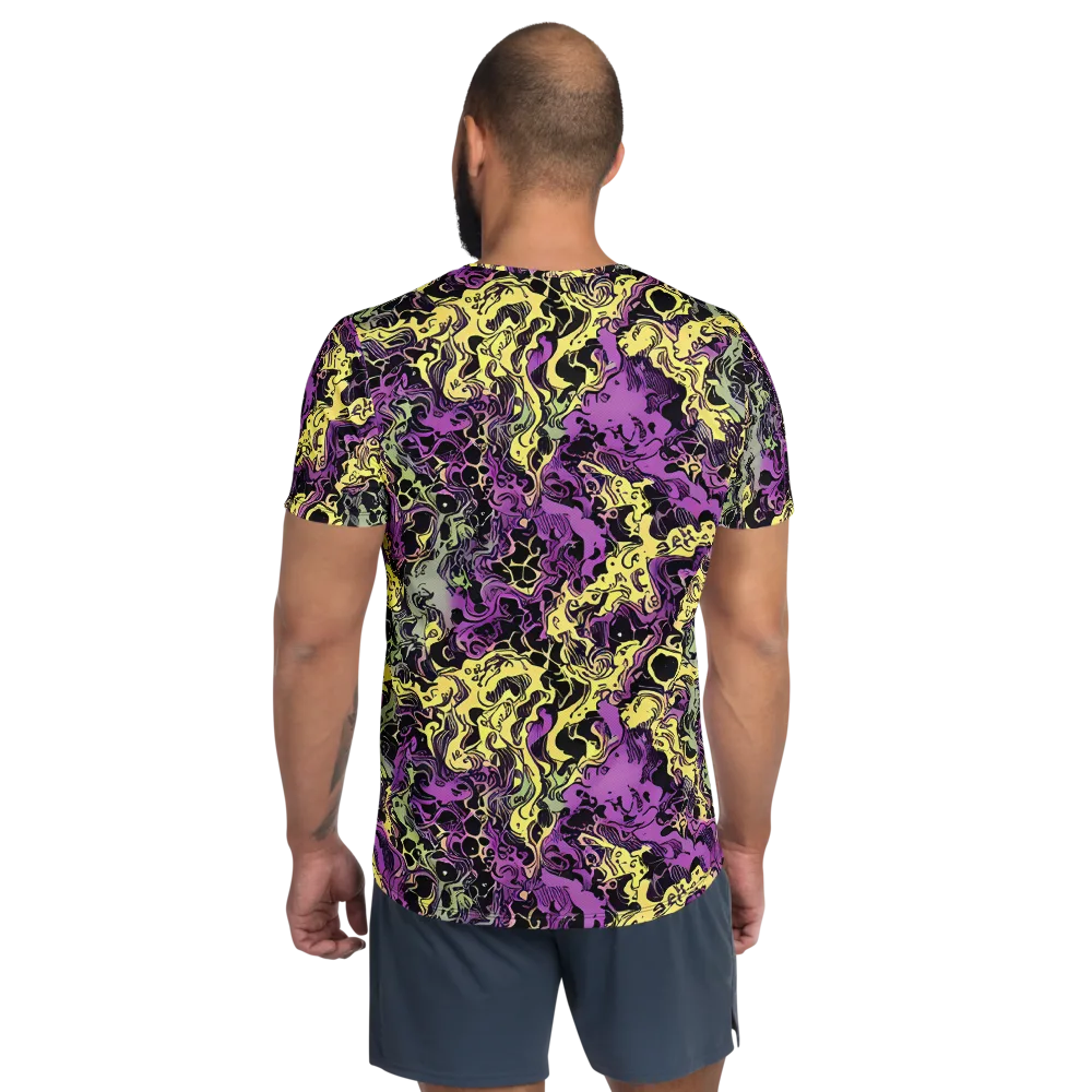 Violet Fossil on Men's Athletic T-Shirt — Back