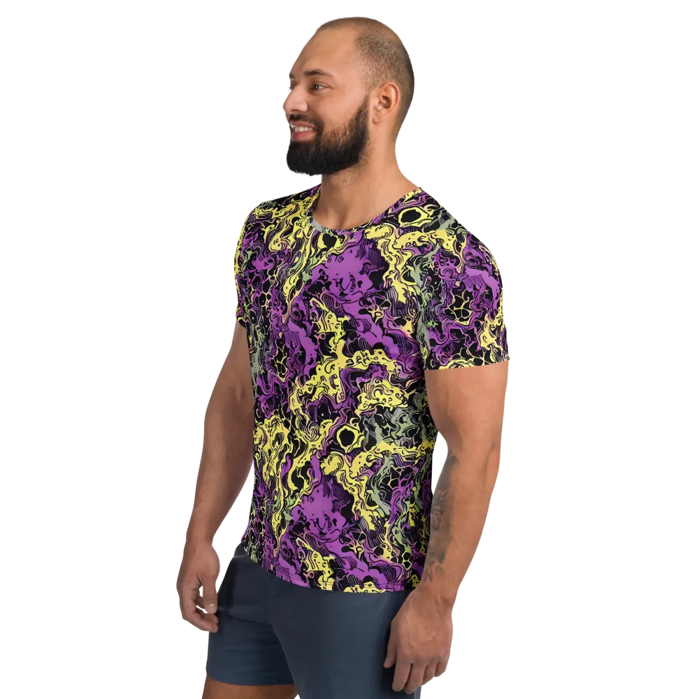 Violet Fossil on Men's Athletic T-Shirt — Left
