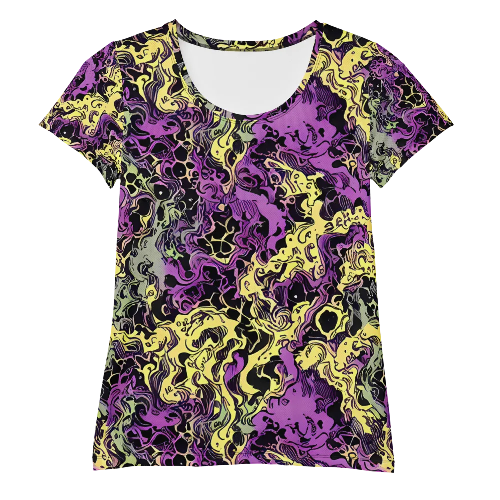 Violet Fossil on Women's Athletic T-Shirt — Front