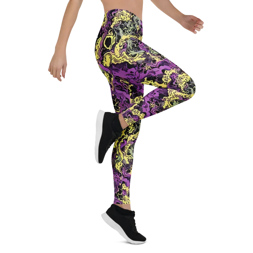 Violet Fossil on Leggings — Right