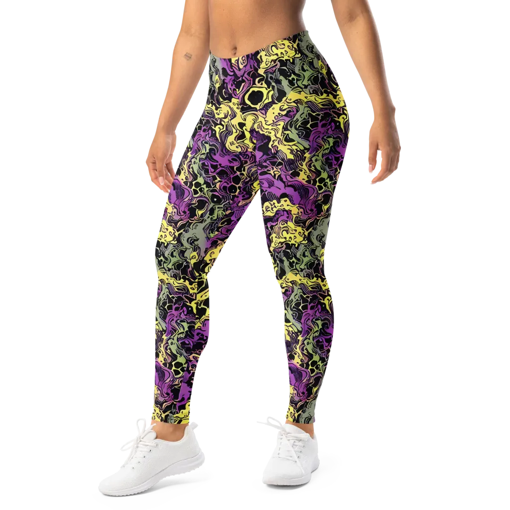 Violet Fossil on Leggings — Left Front