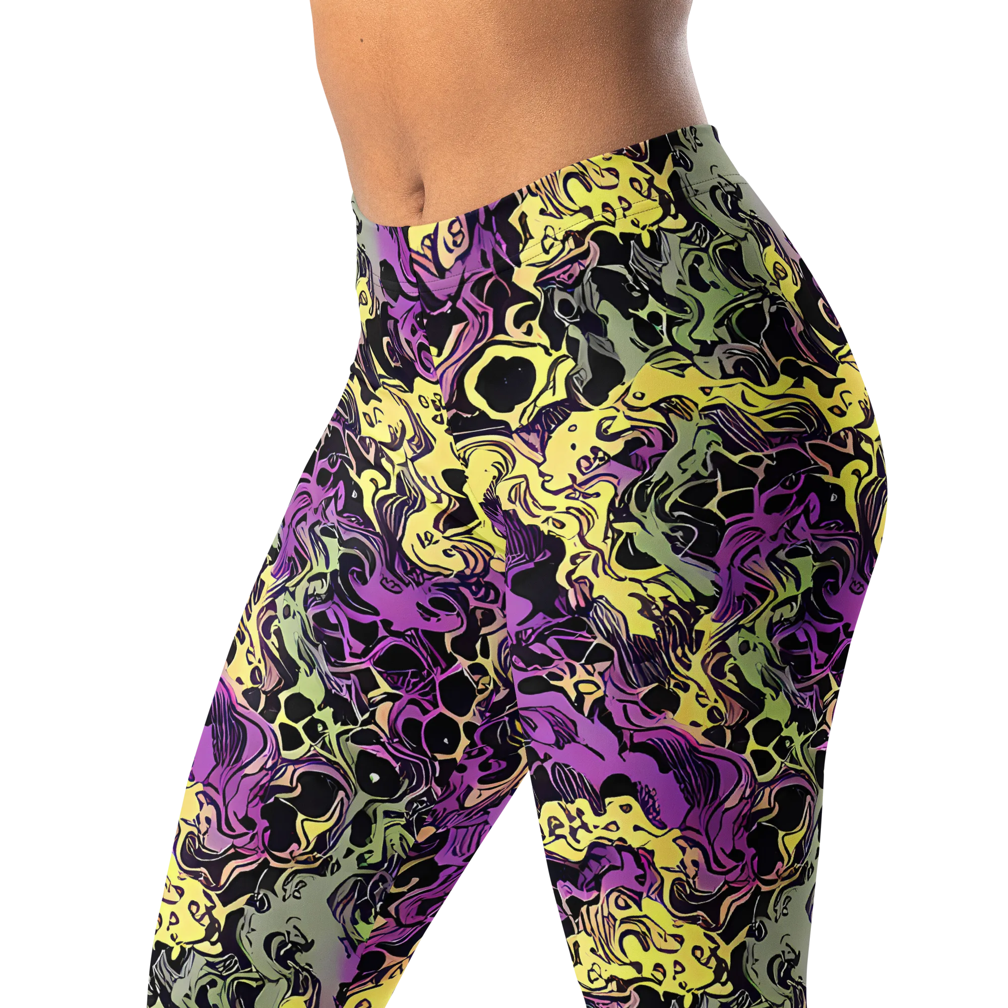 Violet Fossil on Leggings — Left Front