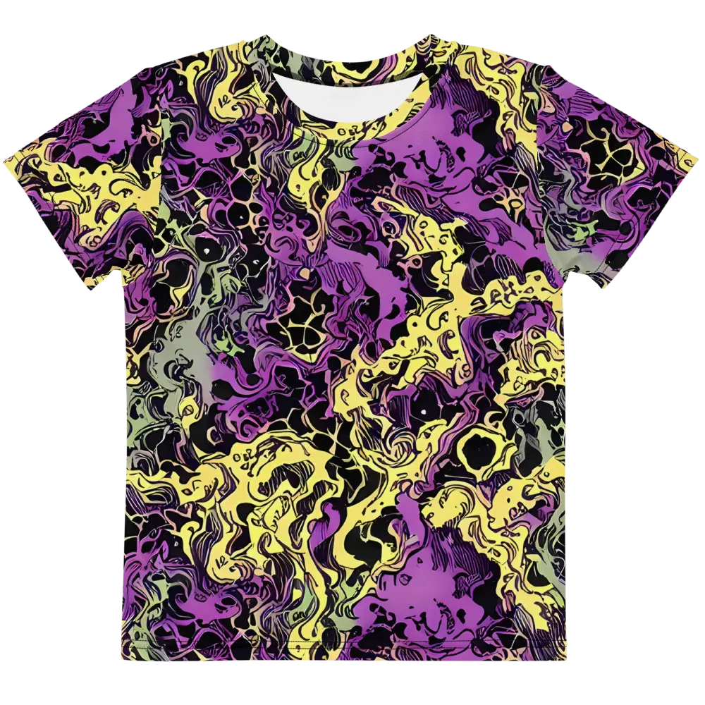 Violet Fossil on Kids Crew Neck T-Shirt — Front