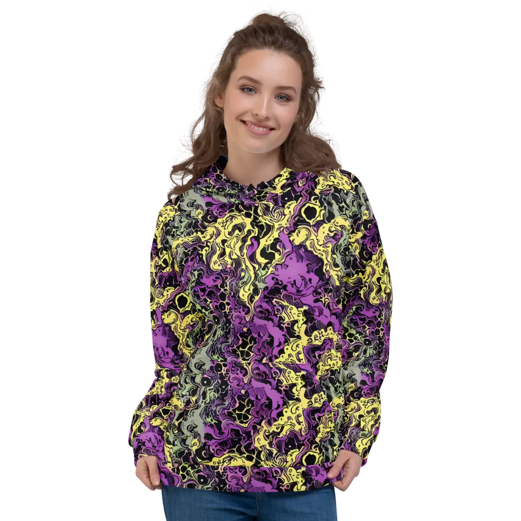 Violet Fossil on Hoodie — Front